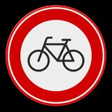 Interzis pentru biciclisti  din aluminiu